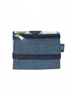 Mini cartera unisex topets gris negre, Romano. 2