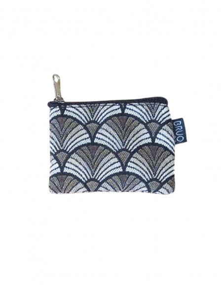 Mini monedero abanico taupe, Ko Pu. 6x9Cm