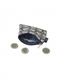 Mini purse, Taupe fan Ko Pu. 9x6Cm. 2