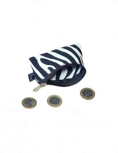 Mini purse, white ZEBRA Ko Pu. 9x6Cm.
