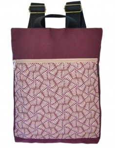 Mochila antirrobo palillos granate