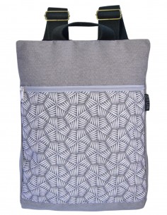 Mochila antirrobo palillos gris