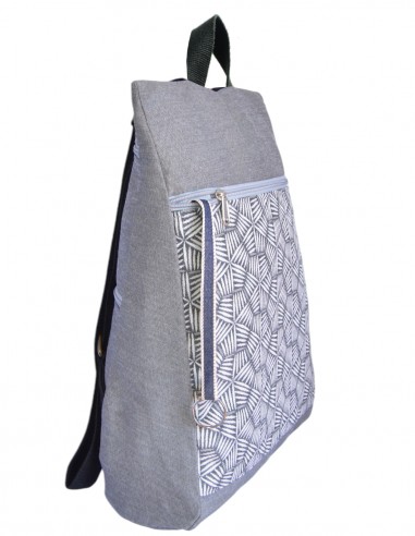 Mochila antirrobo palillos gris lado