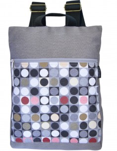 Mochila antirrobo Cubos gris
