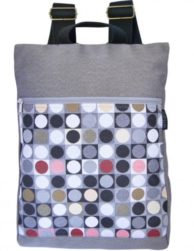 Mochila antirrobo Cubos gris