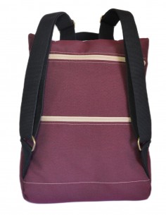 Anti-theft backpack "triangul" burgundy – JAVA 2