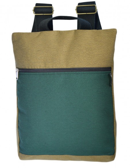 Sac à dos antivol verd moutarde - JAVA