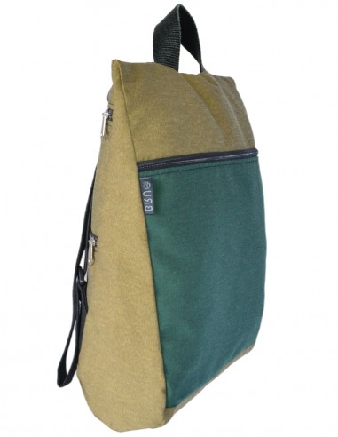 Anti-theft backpack green mustard– JAVA