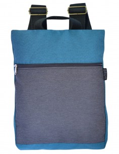 Anti-theft backpack grey turquoise – JAVA