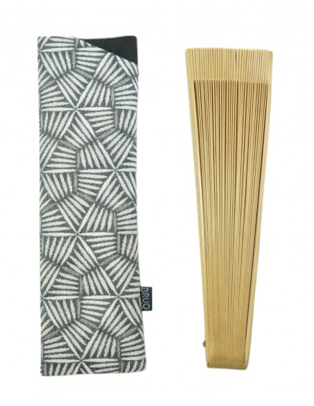 Funda abanico palillos gris