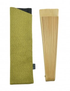 Funda abanico amarilla