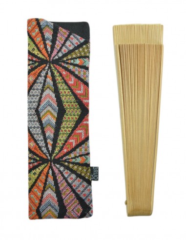 Funda abanico geo negro