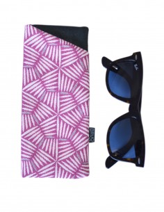 Funda gafas palillos rosa