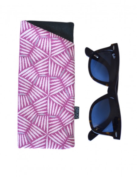 Étui à lunettes "pali" rose