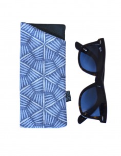 Funda gafas palillos azul