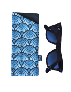 Étui à lunettes "abanik" bleu