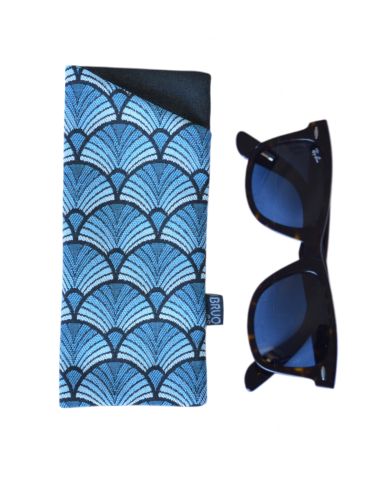 Glasses case "abanik" blue