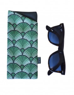 Glasses case "abanik" green - MARTINICA