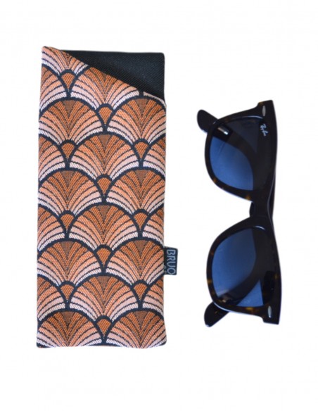 Glasses case "abanik" orange