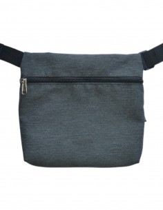 Sac ceinture 3 poches noir gris 2