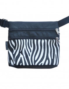 Sac ceinture 3 poches "cebra" noir