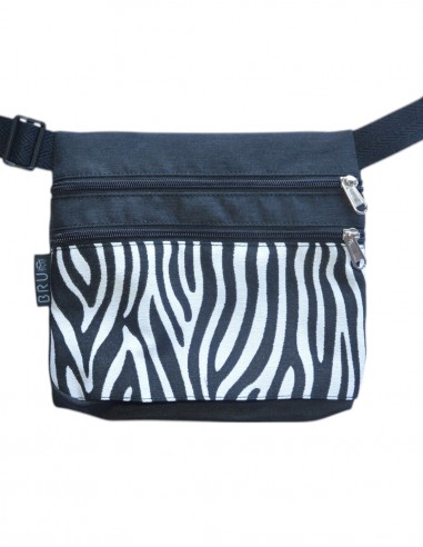 Sac ceinture 3 poches "cebra" noir