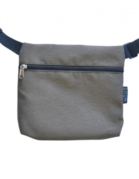 Sac ceinture 3 poches "abanik" taupe tras