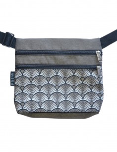 Sac ceinture 3 poches "abanik" taupe