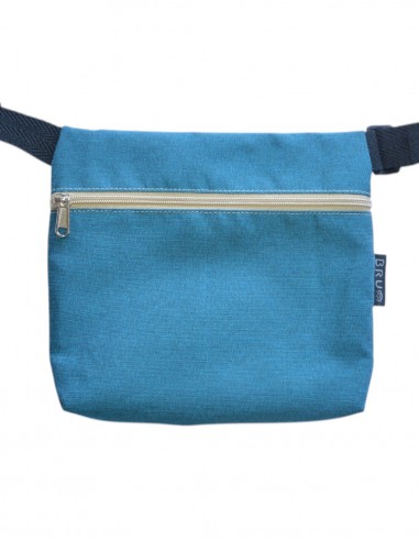 Bag belt 3 pockets "etnic" turquoise tras