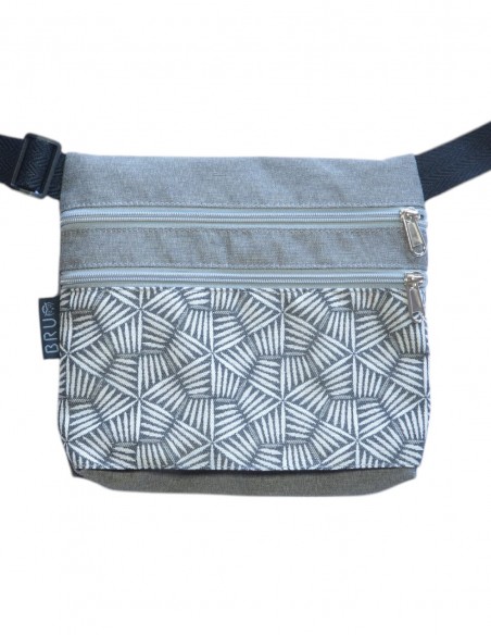 Sac ceinture 3 poches "pali" gris