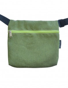 Bag belt 3 pockets "geometric" green 2