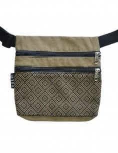 Sac ceinture 3 poches "rombo" beige
