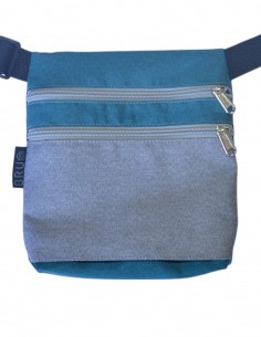 Ronyonera 2 butxaques gris blau