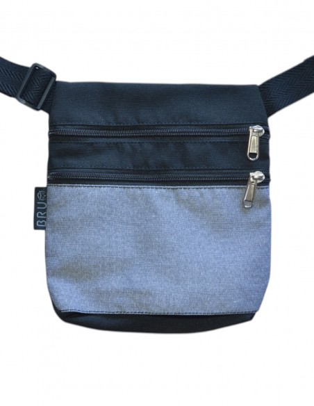 Banane 2 poches gris noir