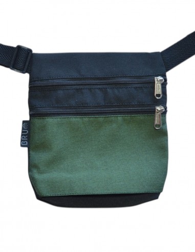 Belt Bag 2 pockets green black