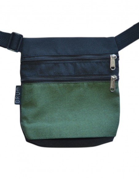 Belt Bag 2 pockets green black