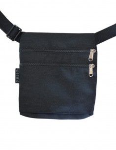 Waist Bag 2 pockets black - KAUAI
