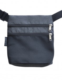 Ronyonera 2 butxaques negra gris fosc