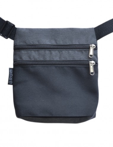 Ronyonera 2 butxaques negra gris fosc