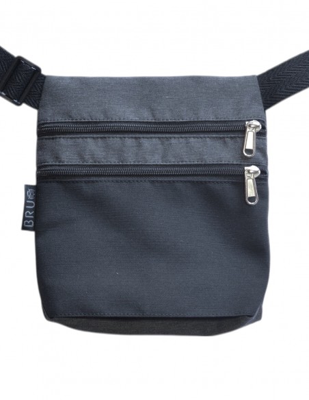 Ronyonera 2 butxaques negra gris fosc