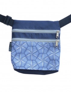 Belt Bag 2 pockets "pali" blue