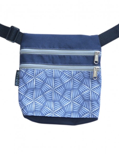 Belt Bag 2 pockets "pali" blue