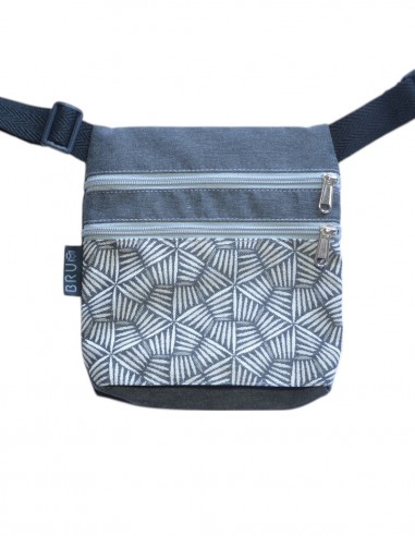Belt Bag 2 pockets "pali" grey