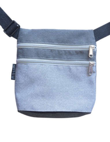 Belt Bag 2 pockets light and dark grey