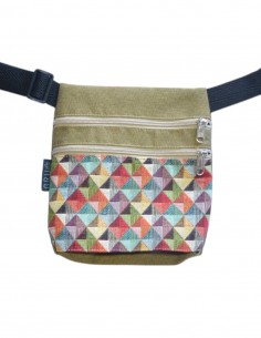 Belt Bag 2 pockets "triangul" mustard