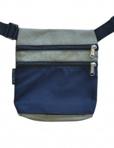 Ronyonera 2 butxaques blau beix