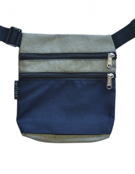 Banane 2 poches blue beige