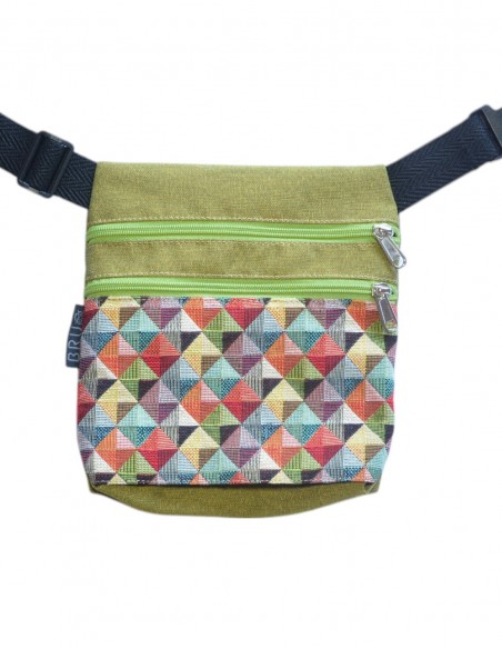 Ronyonera 2 butxaques "triangul" verda clar