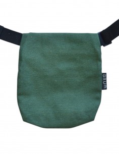 Belt Bag 2 pockets "triangul" green 2