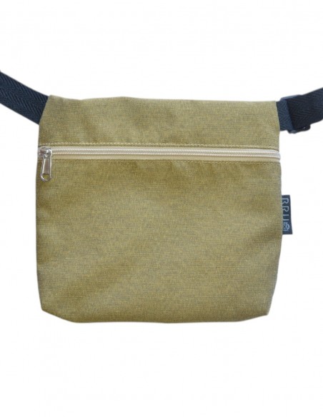 Riñonera 3 bolsillos mostaza